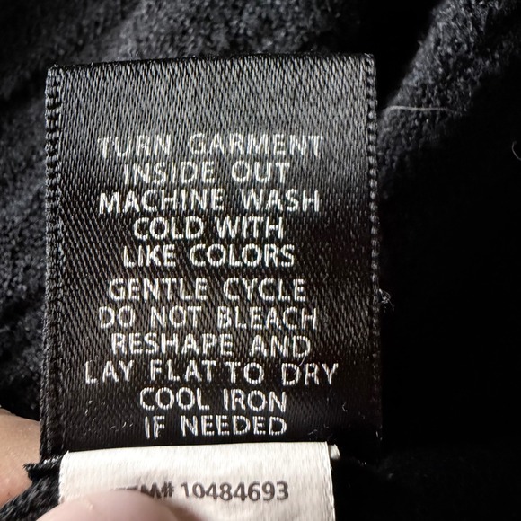 Torrid Black Slub Knit Open Front Draped Waterfall Cardigan Plus Size 2 2X - Picture 10 of 11